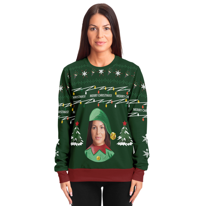 Ugly Christmas sweater eleven (green wife)