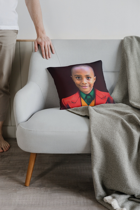 Your ordered portrait on a pillow